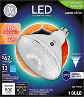 GE 38461 LED Bulb, Flood/Spotlight, PAR38 Lamp, E26 Lamp Base, Dimmable